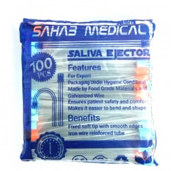 سرساکشن یکبار مصرف دندانپزشکی سحاب مدل 01 بسته 100 عددی