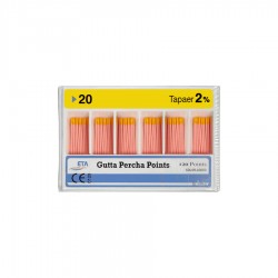 گوتا دندانپزشکی پرکا مدل 20 کد 02 بسته 120 عددی